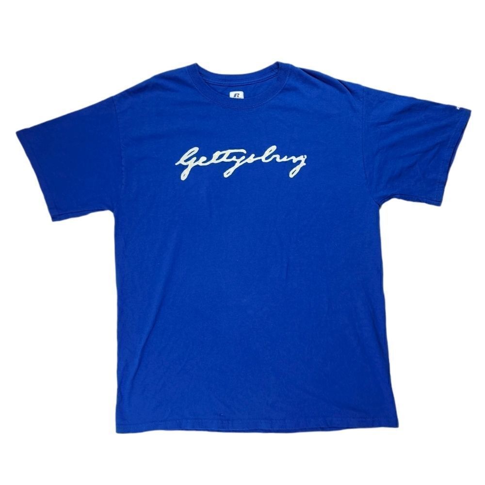 Russell Blue and White Short Sleeve T-Shirt